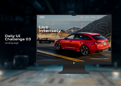 #Daily UI Challenge 03 : Landing page branding daily ui dailyui design ui uiux ux webdesign