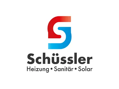 Schuessler Logo Concept branding concept deutschland germany heating logo plumbing sanitary solar energy tubes typography
