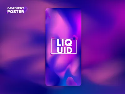 Gradient poster/wallpaper design gradient graphic design illustration iphone liquid liquid design poster vector wallpaper