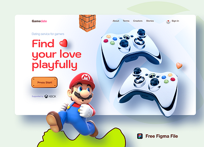 Free Valentine's Day concept dating free freebie freebies freelance game gamers joystick mario mariobros mariokart ui ux valentine valentine day valentines day valentinesday xbox xboxone