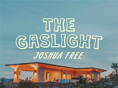 The Gaslight branding california desert design joshua tree logo nicola broderick the gaslight