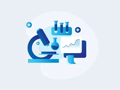 Medical service blood test blue data medical medicine medicine app science