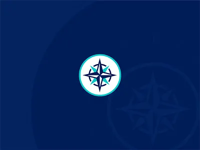 CMS Compass Logo brand branding cms compass logo logo design software software branding voyage