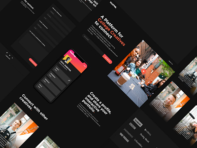 CLLTIVE Landing Page adobexd design designer dribbble ui ui design ui designer uidesign uidesigner uiux