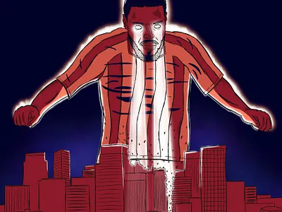 Bruno Martins Indi - Destroyer of Worlds championship comic fire football footballer illustration procreate stoke