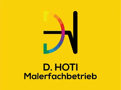 Maler D. Hoti branding brush brushes color color palette colors design logo logodesigns logos paint painter painters painting palete palettes