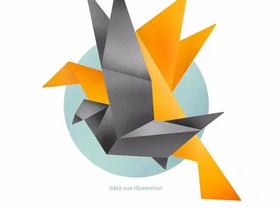 origami #2 art digital art digital illustration illustration ipadpro kiasue origami procreate procreate art procreateapp