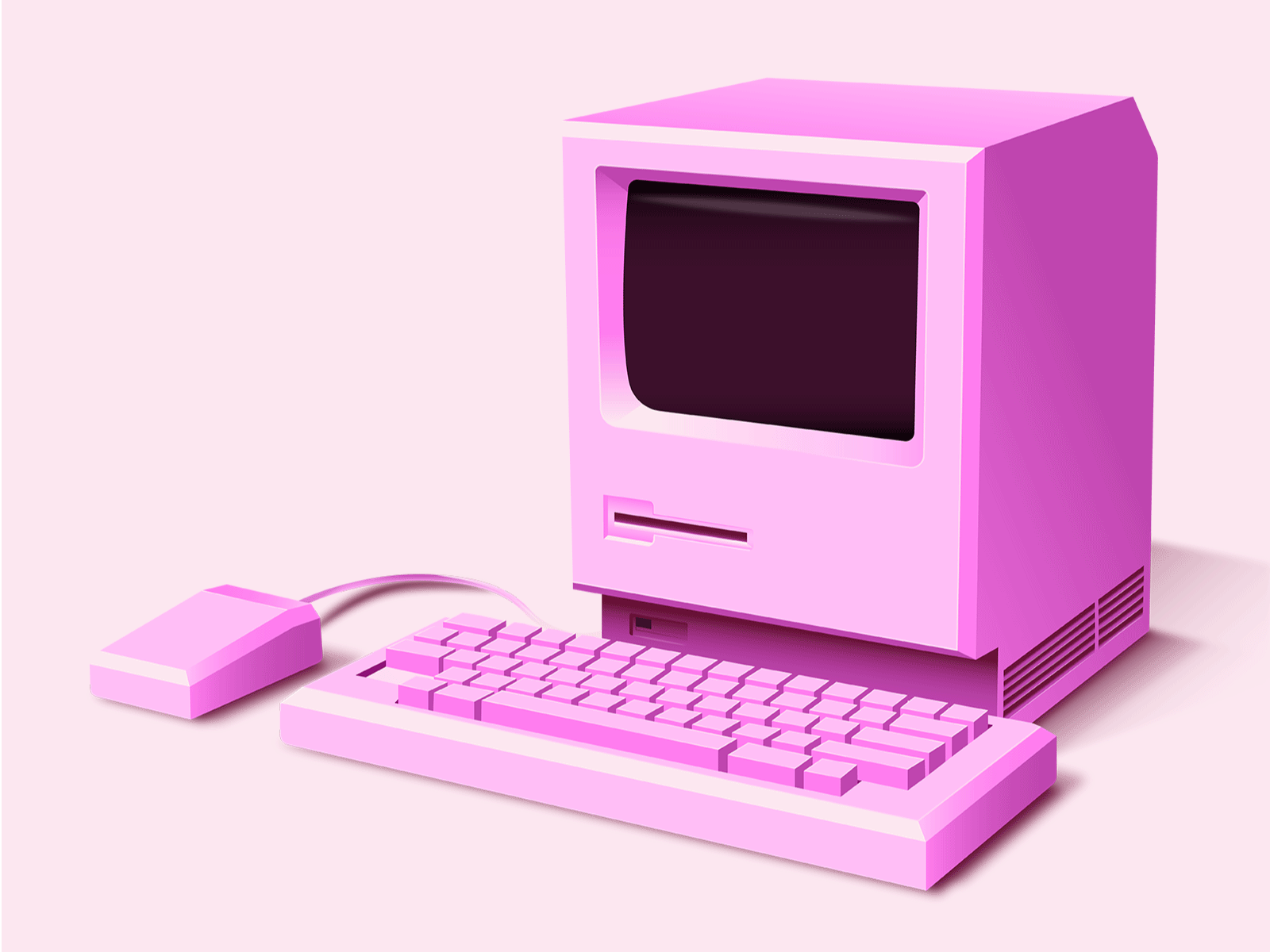 Valentine's Day animation apple computer envy labs heart illustration love mac pink retro stop motion valentine