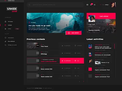 UNHIDE School Dashboard suggestion dashboard ui design redesign suggestion ui ux web