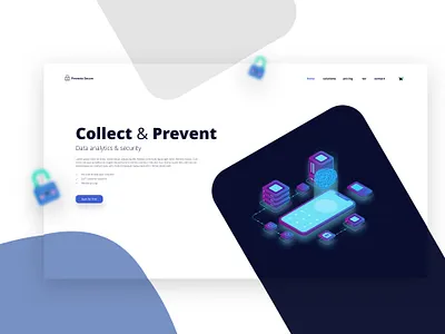 Preventa Secure | Landingpage analysis branding colours conversion rate optimisation cyber design experience explore minimalism secure security app securitysystem store design webdesign webshop