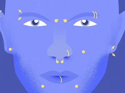 Piercings design illustration illustrator photoshop vector