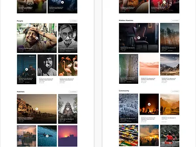 Roundglass- Article Landing Page design magazine ui