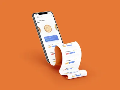 Long-scroll adobe app concept delivery design food fred sosa iphone long scroll mobile mockup modern paper photoshop pizza realistic ui ux xd