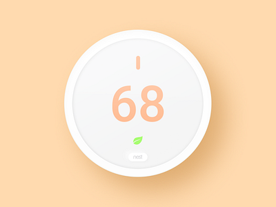 Nest Thermostat E figma google mockup nest thermostat