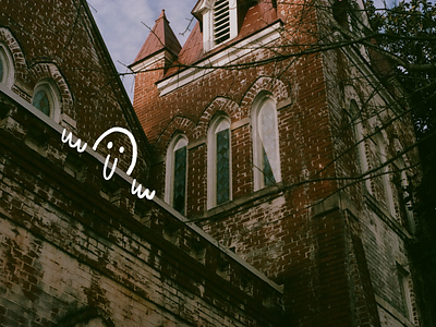 sneak a peak 35mm church film film camera hellow illustration ipad nose peak peaking person photography procreate texture