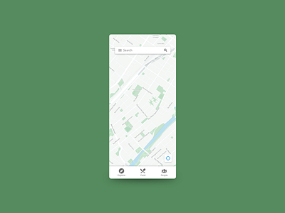 Maps app dailyui design flat illustration illustrator map minimal ui uidesign uxdesign vector