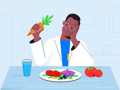 Sad Salad. *poof!* 2d animated explainer animation business character design digital explainer friends illustration motion motion graphics pizza sad salad tech tech explainer technology vector veggies