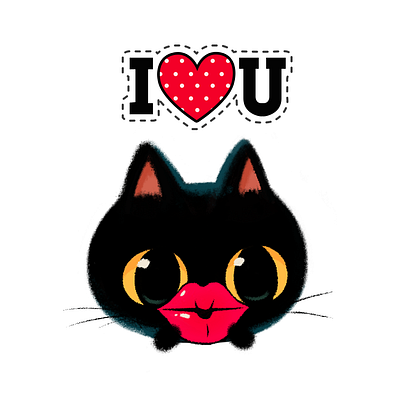 Be My Valentine😻🌹💌 cat catlover character characters cute design emoji heart illustration imessage stickers lips photoshop stickers stickers for imessage valentine valentines