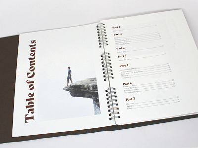 Table of Contents for Timberland Annual Report annual report design display type image logo photo photography table of contents type typeface typography