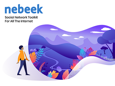 Nebeek Illustration adobe illustrator branding colorful design illustration ui ui design vector