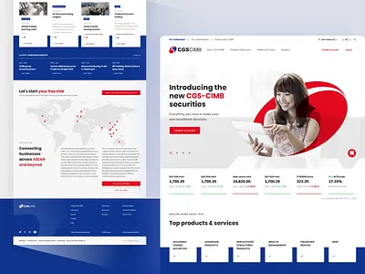 CGS-CIMB Securities banking finance financial dashboard investment wealth management