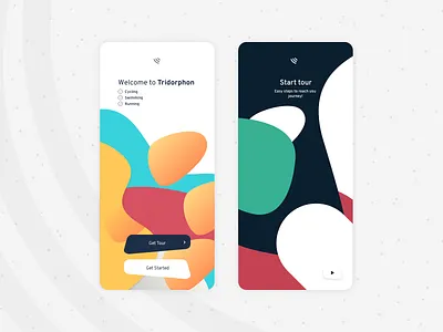 Tridorphon app design flat icon illustration logo minimal ui ux vector