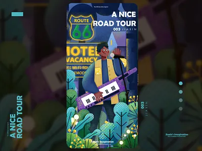 A nice road tour 4 art design illustration illustration art illustration artist illustration design illustration digital