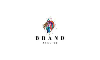 Lion Color logo animal brand branding design logo umuarus vector