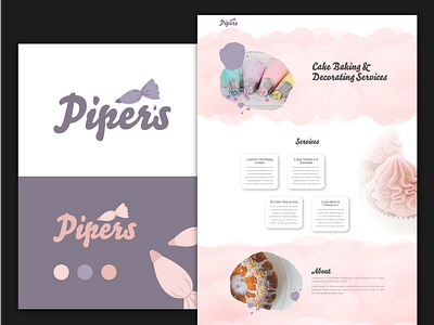 Piper's Logo and Web Design bakery logo bakery website branding branding concept design logo logo design logo design branding logodesign web design webdesign website website design