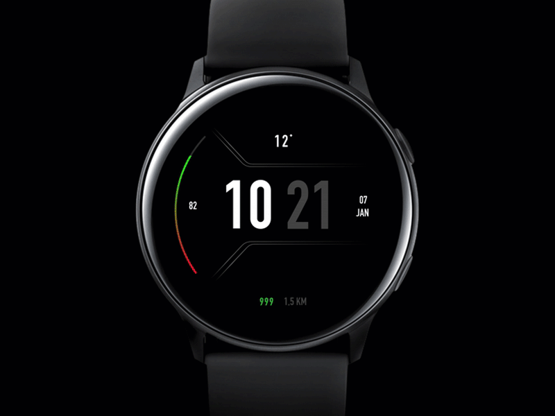 smart watch design animated animation balck battery design dribbble future futuristic graphic modern number samsung samsung galaxy smartwatch steps studio ui ux watch