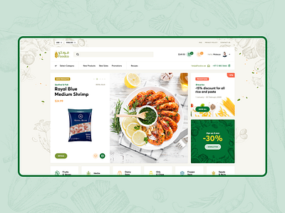 FoodCo 🍎🥩🍋🌽🥖🧀 agency design ecommerce food foodshop illustration landingpage onepage poland shop ui ux visiontrust web webdesign webdesigner website