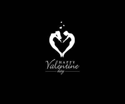 happy valentine day brand branding emblem logo creative round happy happy valentine day icon illustration logo logo design love typography valentine valentine day valentines