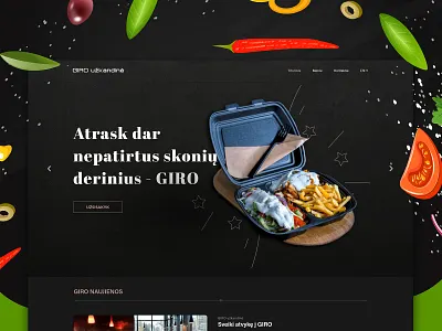 GIRO Snack Bar Website – UI Design dambrauskas dark design giro graphic justas justasdambrauskas snackbar ui uidesign uiselection user interface userinterface webdesign website website design
