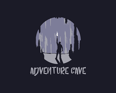 The Adventure Cave adrenaline adventure adventurer branding cave cavern caving design explore logo modern question research seek speleology treasure