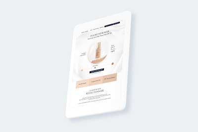 Estee Lauder adobe photoshop beauty beauté landing page makeup maquillage peau skin ui design
