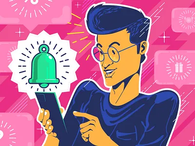 Creative Notifications art creative illustration mobile notifications notification center notifications push notification