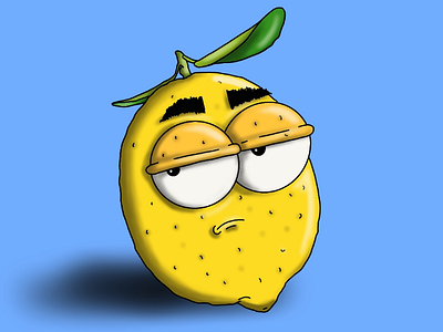 Sour lemons... animation art artwork cartoon character character design design drawing emoji food foodie illustration lemon lemonade mood procreate simple sketch snacks