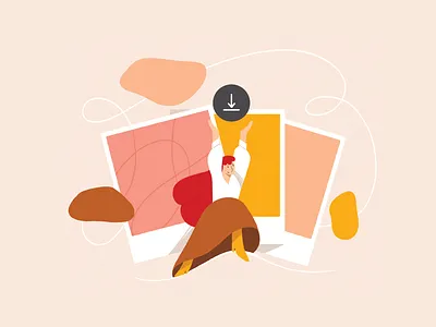 Share photos character characters design downloads girl graphic design illustration illustrations organic person photos photoshop polaroid share warm colors woman