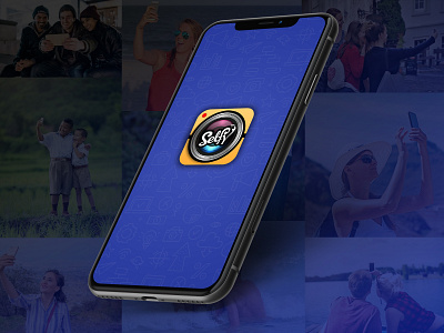 Selfy :- Social Media App Splash Screen android app application application design blue design event ios location meetup mobile photography selfy social social media social network splash splash screen theme