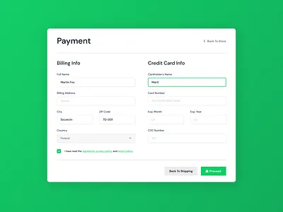 Credit Card Payment - Weekly UI 002 002 application dailyui form payment payment form ui webdesign weeklyui