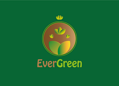 Evergreen - Logo design illustration logo minimal typography