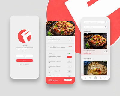 Foom adobe xd app branding dribble font food illustration logo minimal typography vector