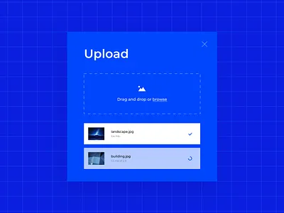 Daily UI 031 File Upload challenge dailyui dailyui031 design drag and drop file upload image upload library loading product design progress status stule guide symbol ui ui details ui elements upload uploading ux