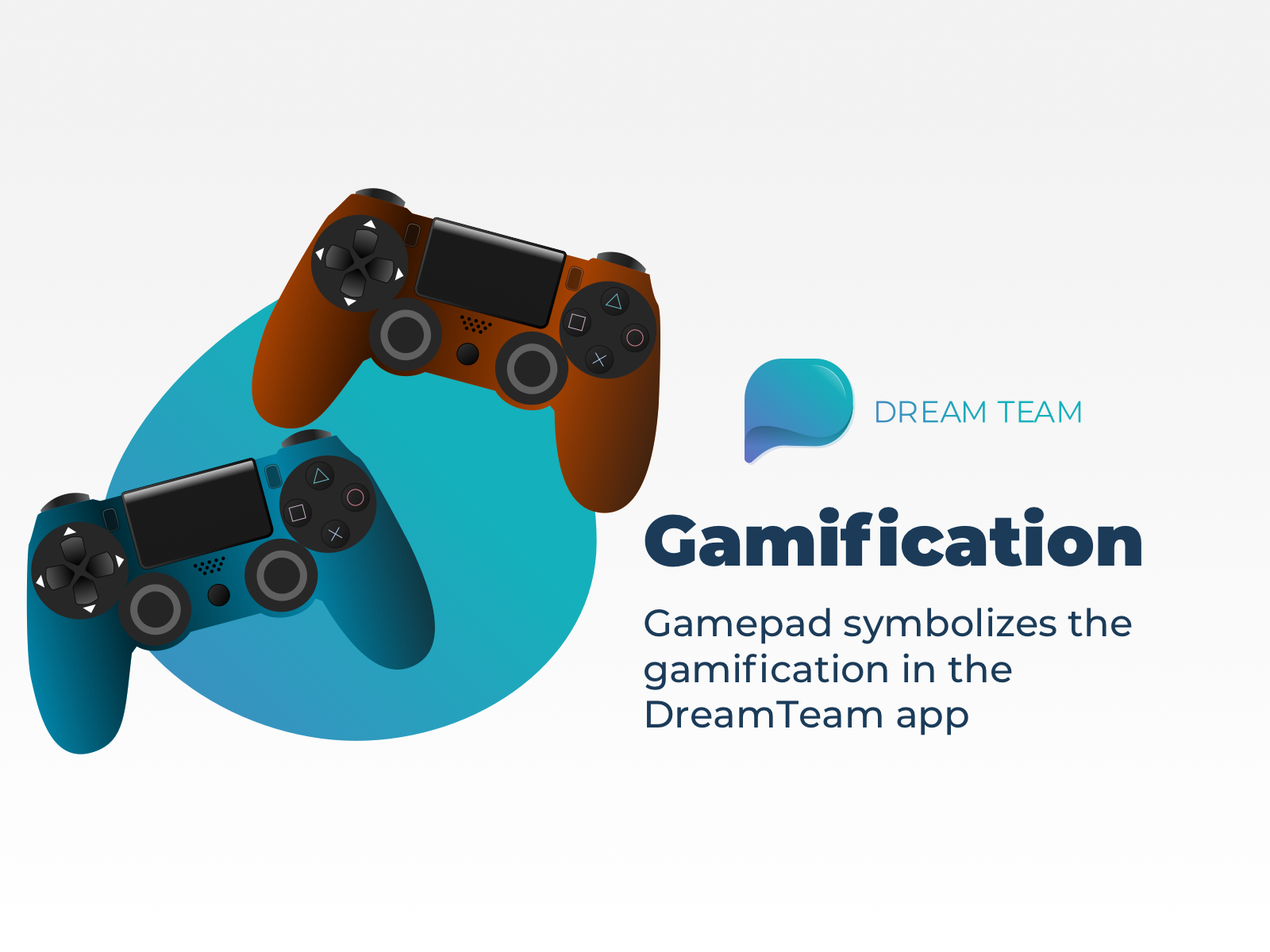 Gamification Illustration for Dreamteam website illustration minimal sketch typography vector web design webdesign