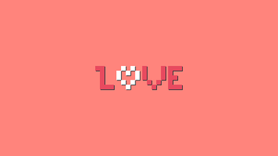 love design graphicdesign pixar pixel type typographic typography