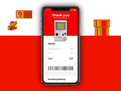 Daily UI #017 - Email Receipt challenge daily ui dailyui dailyuichallenge design designer email email receipt gameboy nintendo receipt ui ui design uidesign ux ux design uxdesign