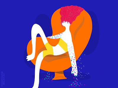 Unwind abstract bold colours comfort illustration illustrationoftheday procreate relaxation unwind