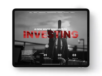 Financial advisor website finance finance website financial advisor investing landing main page menu webdesign website design