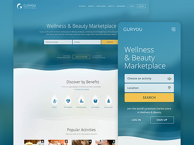 Guryou web app design branding design ui ux