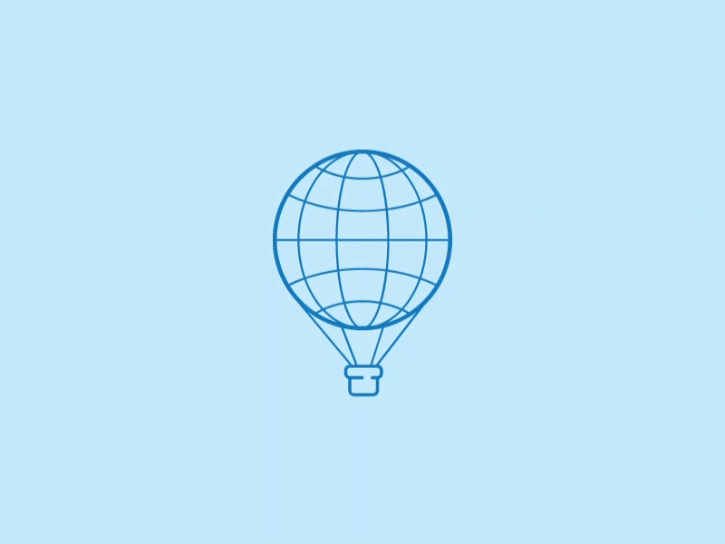 Travel agency logo (free) airballoon brand branding clean creative free free logo freebie globus icon illustraion illustrator line logo logo design mark symbol travel vector